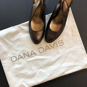 Dana Davis copper slingback wedges, Sz. 8